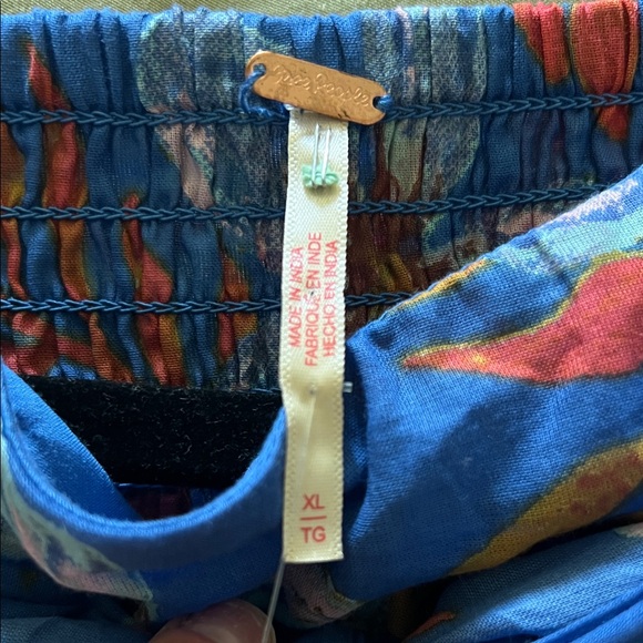 Free People Blue Floral Strapless Mini Dress - Picture 9 of 12